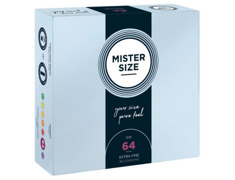 Prezerwatywy wegańskie Mister Size 64 mm 36 sztuk - 3