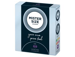 Prezerwatywy ultracienkie Mister Size 69 mm wegańskie 3 sztuki