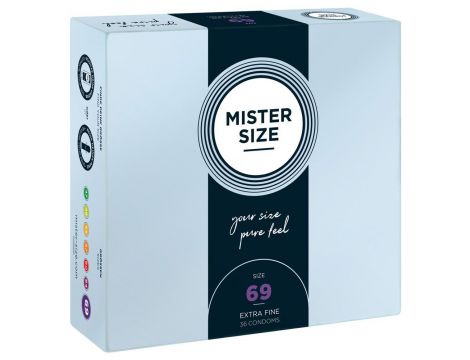 Prezerwatywy ultracienkie Mister Size 69 mm wegańskie 36 sztuk - 3