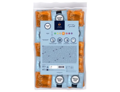 Mister Size 57mm pack of 100