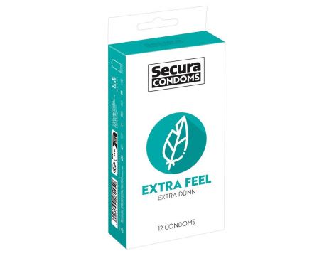 Prezerwatywy Secura Extra Feel 12 sztuk 18 cm - 3