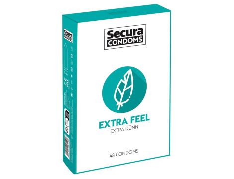 Prezerwatywy Secura Extra Feel ultra cienkie 48 sztuk - 3