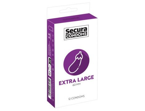 Prezerwatywy Secura Extra Large 12 sztuk 18 cm - 3