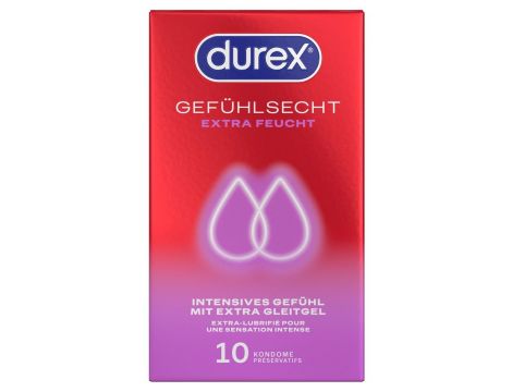 Durex  Gefühlsech Xtra feucht 10 - 5