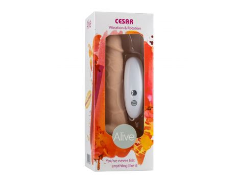 Wibrator realistyczny Alive Cesar Cyber Skóra 18 cm - 4