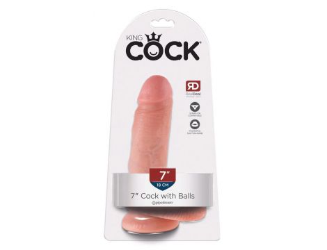 King Cock with balls 7 inch - 2