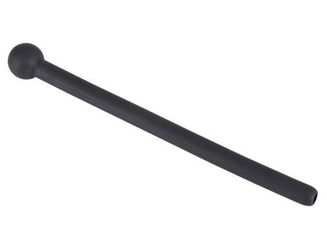 Penis plug Piss Play silikonowy Penisplug czarny 11,8 cm - 4