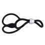 Pierścień erekcyjny You2Toys silikonowy z pierścieniami jąder 13 cm czarny - 2