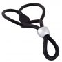 Pierścień erekcyjny You2Toys silikonowy z pierścieniami jąder 13 cm czarny - 6
