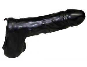 Przedłużka lateksowa Be Bizarre czarna 22 cm