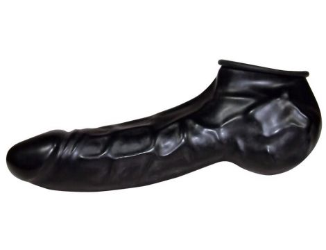 Przedłużka lateksowa Be Bizarre czarna 22 cm - 2