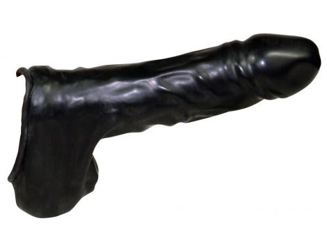 Przedłużka lateksowa Be Bizarre czarna 22 cm