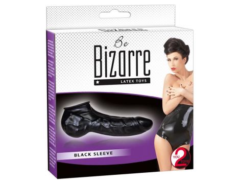 Przedłużka lateksowa Be Bizarre czarna 22 cm - 5