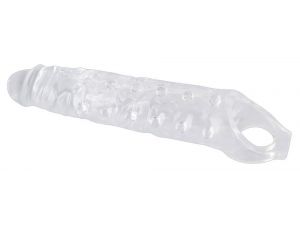 Przedłużka na penisa Crystal przezroczysta TPE 27,8 cm