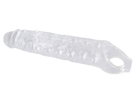 Przedłużka na penisa Crystal przezroczysta TPE 27,8 cm