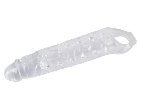 Przedłużka na penisa Crystal przezroczysta TPE 27,8 cm - 3