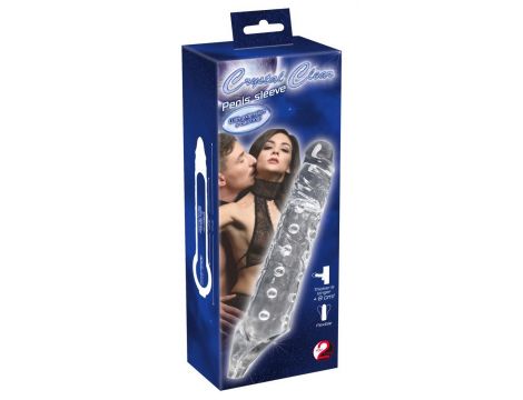 Przedłużka na penisa Crystal przezroczysta TPE 27,8 cm - 7