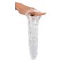 Przedłużka na penisa Crystal przezroczysta TPE 27,8 cm - 5