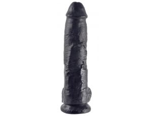 King Cock 10 inch Balls Black