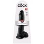 King Cock 10 inch Balls Black - 7