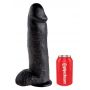 King Cock 12 inch Balls Black - 2