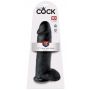 King Cock 12 inch Balls Black - 7