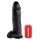 King Cock 12 inch Balls Black