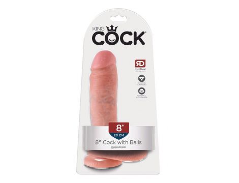 King Cock 8 inch Cock Balls Fl - 6