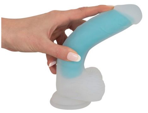 Dildo silikonowe You2Toys świecące w ciemności 20,5 cm - 6