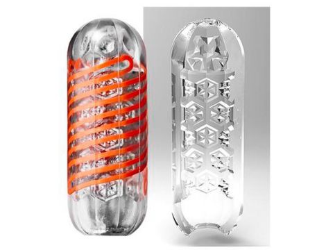 Masturbator spinner Tenga Hexa przezroczysty 13 cm - 4