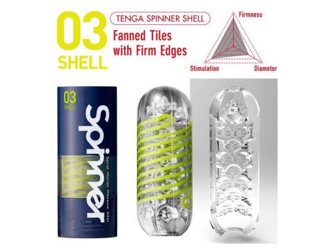 Masturbator spinner Tenga Spinner Shell 13 cm - 4