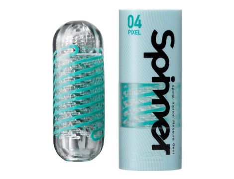 Masturbator spinner Tenga Pixel przezroczysty 13 cm - 2