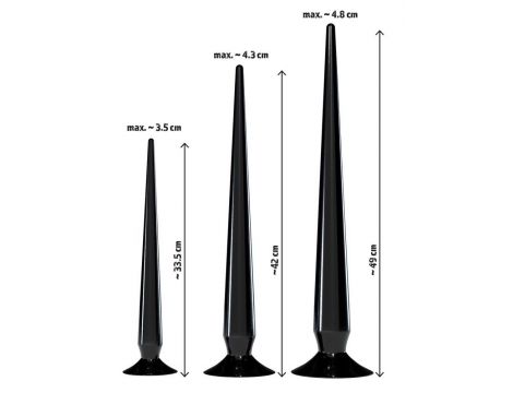 Zestaw super długich korków analnych You2Toys PVC - 6