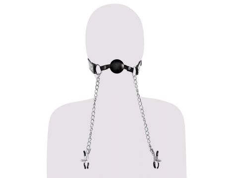 FFE Deluxe Ball Gag and Nipple - 5