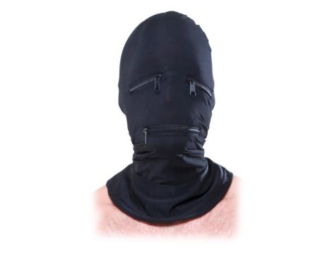 FFS Zipper Face Hood Black