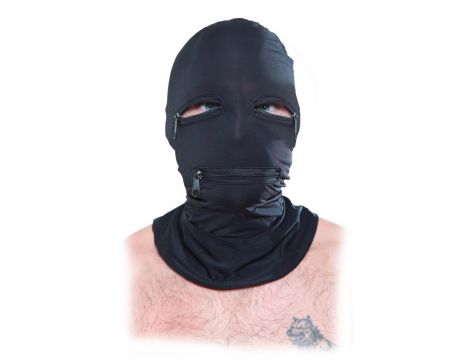 FFS Zipper Face Hood Black - 2