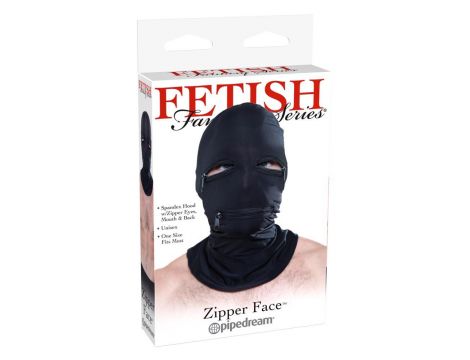 FFS Zipper Face Hood Black - 4