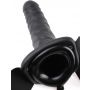 Proteza na penisa Fetish Fantasy Series pusta ciemna 20 cm z wibracją - 7
