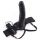 Proteza na penisa Fetish Fantasy Series pusta ciemna 20 cm z wibracją