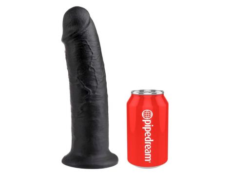 Dildo realistyczne King Cock ciemne 25 cm PVC - 3