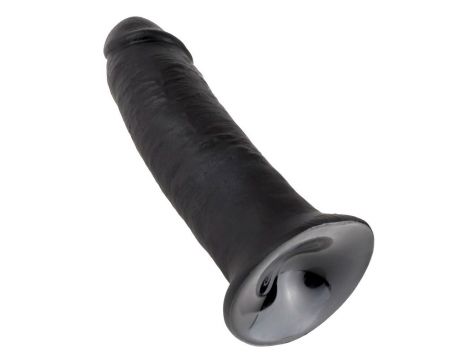 Dildo realistyczne King Cock ciemne 25 cm PVC - 4