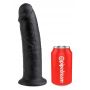 Dildo realistyczne King Cock ciemne 25 cm PVC - 4