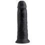 Dildo realistyczne King Cock ciemne 25 cm PVC - 3