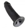 Dildo realistyczne King Cock ciemne 25 cm PVC - 5