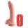 Dildo realistyczne King Cock z jądrami PVC 22,9 cm