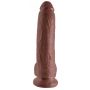 KC 9" Cock with Balls Brown - 4