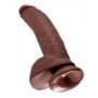 KC 9" Cock with Balls Brown - 2