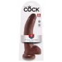 KC 9" Cock with Balls Brown - 7