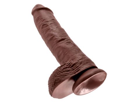 King Cock 10 inch Balls Brown - 3