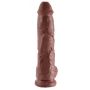 King Cock 10 inch Balls Brown - 2